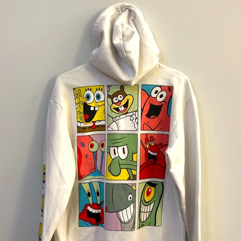 NICKELODEON - white hoodie women size L - Picture 5 of 7
